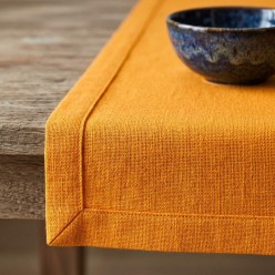 Runner Sartoriale Apollo in Puro Cotone Arancio Olimpo – Fatto a Mano in Italia