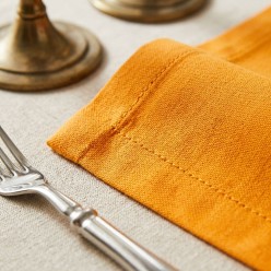 Runner Sartoriale Apollo in Puro Cotone Arancio Olimpo – Fatto a Mano in Italia
