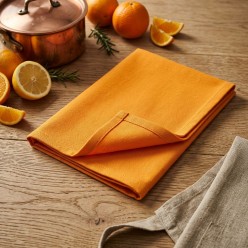 Canovaccio Sartoriale Apollo in Puro Cotone Arancio Olimpo – Fatto a Mano in Italia