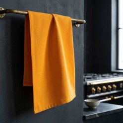 Canovaccio Sartoriale Apollo in Puro Cotone Arancio Olimpo – Fatto a Mano in Italia