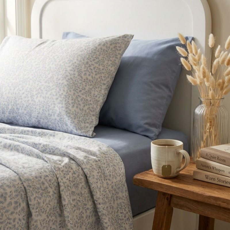 Completo Letto Matrimoniale Alcinoe in Puro Cotone 100% – Lemoire Home