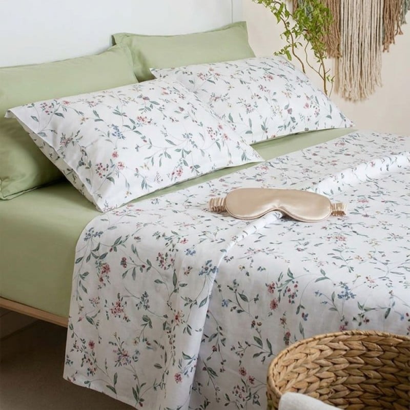 Completo Letto Matrimoniale Alfeo in Puro Cotone 100% - Lemoire Home