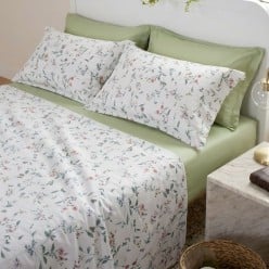 Completo Letto Matrimoniale Alfeo in Puro Cotone 100% - Lemoire Home