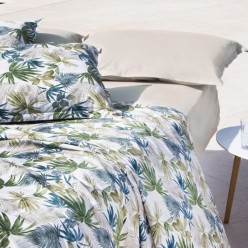 Completo Letto Matrimoniale in Cotone Lemoire Home – Collezione Botanica Egle