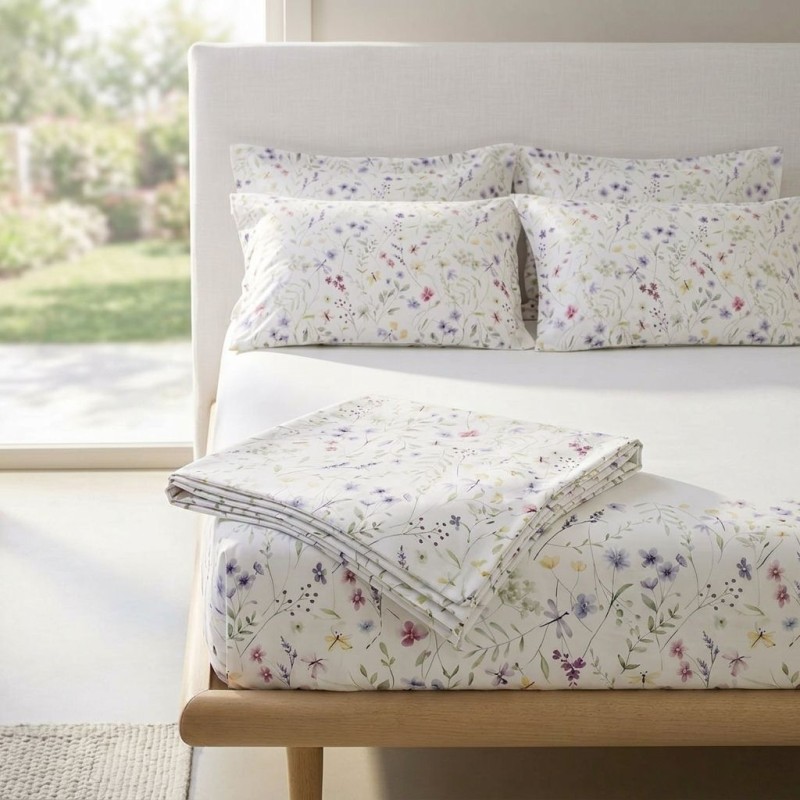 Completo Letto Matrimoniale Bianca in Raso di Cotone 300 TC – Stampa Digitale Esclusiva | Lemoire Home Completo Letto Matrimoniale Bianca in Raso di Cotone 300 TC – Stampa Digitale Esclusiva | Lemoire Home