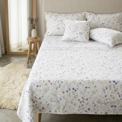 Completo Letto Matrimoniale Arete in Raso di Cotone 300 TC – Stampa Digitale Esclusiva | Lemoire Home