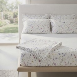 Completo Letto Matrimoniale Arete in Raso di Cotone 300 TC – Stampa Digitale Esclusiva | Lemoire Home