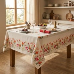 Tovaglia floreale in Puro Panama di Cotone – Collezione Estia