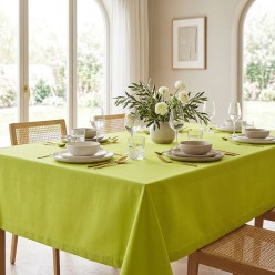 Tovaglia Artigianale in Cotone Kiwi - Collezione Eris