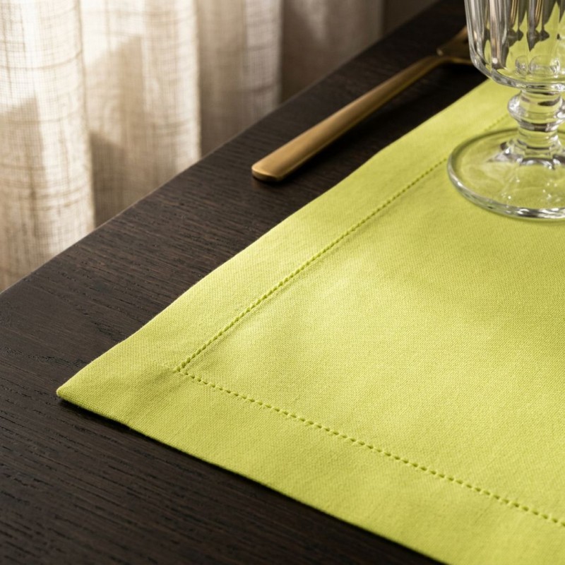 Tovaglietta Americana Artigianale in Cotone Kiwi - Collezione Eris - Lemoire Home