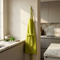 Grembiule Artigianale in Cotone Kiwi - Collezione Eris - Lemoire Home