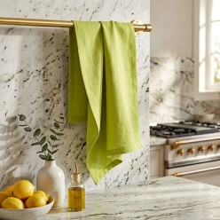 Canovaccio Artigianale in Cotone Kiwi - Collezione Eris - Lemoire Home