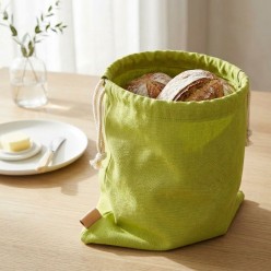 Sacco Portapane Artigianale in Cotone Kiwi - Collezione Eris - Lemoire Home