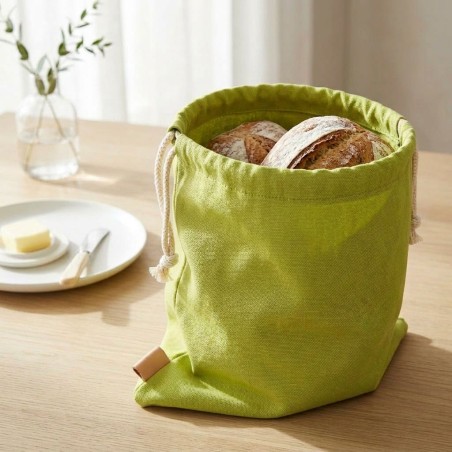 Sacco Portapane Artigianale in Cotone Kiwi - Collezione Eris - Lemoire Home