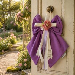 Fiocco Decorativo Artigianale Io in Cotone Lavanda – Lemoire Home