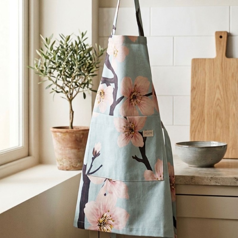 Grembiule Fiori di Ciliegio Fillide – Lemoire Home | Made in Italy Grembiule Fiori di Ciliegio Fillide – Lemoire Home | Made in Italy