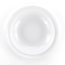 Servizio Piatti 18 Pezzi Essence Weiss: Eleganza Pura in Porcellana
