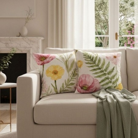 Fodera Cuscino Clori floreale in Cotone - Chiusura Busta Lemoire Home