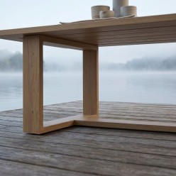 Salotto da Giardino Lemoire Home: Alluminio Effetto Legno 5 Posti