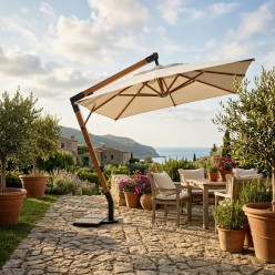 Ombrellone Braccio in Ecrù 3x4| Lemoire Home