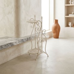 Portapiante Lemoire Home in Acciaio Bianco a 3 Ripiani