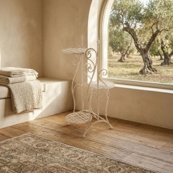 Portapiante Lemoire Home in Acciaio Bianco a 3 Ripiani
