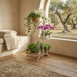 Portapiante Lemoire Home in Acciaio Bianco a 3 Ripiani