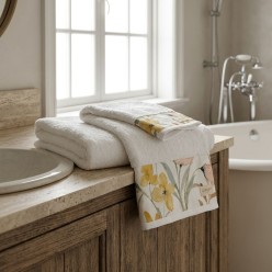 Asciugamani Viso Ospite Briseide in Spugna 620g | Lemoire Home (67 caratteri)