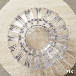 Vaso Zucca Nida in Vetro Cannettato H19 D20 – Lemoire Home