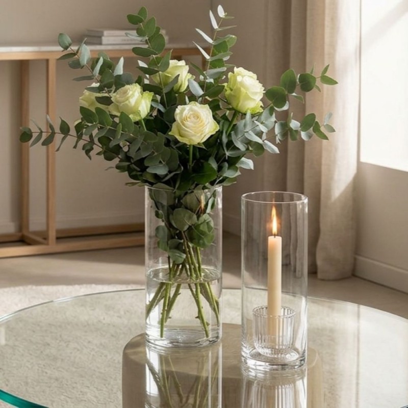 Vaso Cilindrico in Vetro Ottico Nida EDG | Lemoire Home Vaso Cilindrico in Vetro Ottico Nida EDG | Lemoire Home
