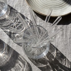 Set 6 Cannucce Luxury in Vetro Borosilicato con Scovolino EDG