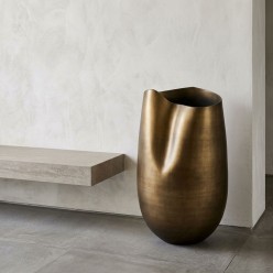 Vaso Deluxe Bombato EDG Bronzo H65 | Selezione Lemoire Home