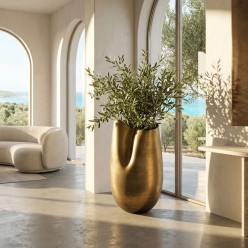 Vaso Deluxe Bombato EDG Bronzo H65 | Selezione Lemoire Home
