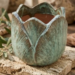 Set 3 Vasi Tulipano Ottanio in Ceramica Enzo de Gasperi