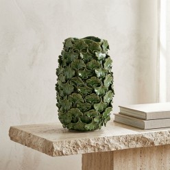 Vaso Ginkgo Biloba Verde H45.5 - Selezione Lemoire Home
