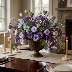 Viola Real-Touch EDG Ramo con fiore Artificiale H71 Lemoire Home
