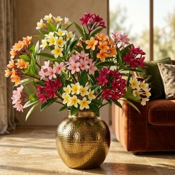 Fiori Frangipani ramo Artificiale 70 cm EDG | Selezione Lemoire Home