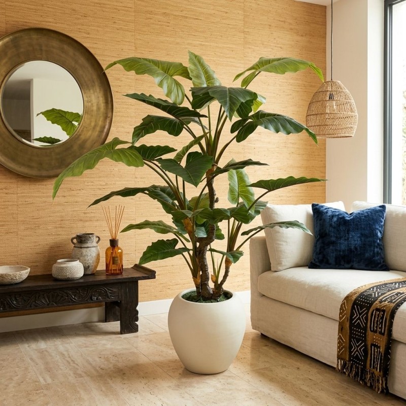 Alocasia Vogue EDG h 180 cm: Pianta Artificiale Luxury Lemoire Home
