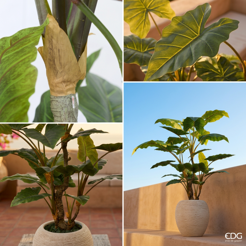 Alocasia Vogue EDG h 180 cm: Pianta Artificiale Luxury Lemoire Home