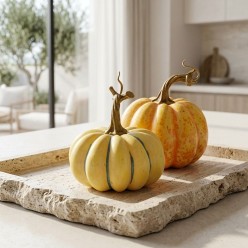 Zucca Decorativa Autunnale Realistica EDG | Selezione Lemoire Home