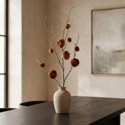 Ramo con Zucche in Velluto H88 Enzo de Gasperi | Lemoire Home