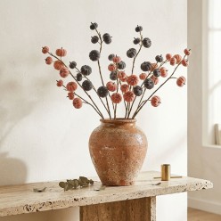 Ramo Autunnale con Zucche Decorative H90 – Selezione Lemoire Home