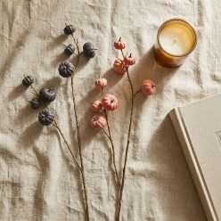 Ramo Autunnale con Zucche Decorative H90 – Selezione Lemoire Home