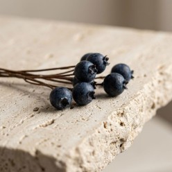 Ramo di Bacche Blu Autunno Mediterraneo H35 | Selezione Lemoire Home