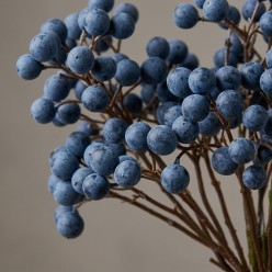 Ramo di Bacche Blu Autunno Mediterraneo H35 | Selezione Lemoire Home