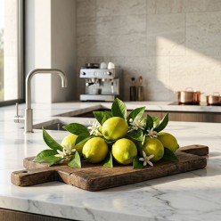 Ramo Limone Artificiale con Fiore 12cm | Selezione Lemoire Home