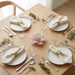 Portacandele Fiore in Vetro Green Pink EDG | Selezione Lemoire Home