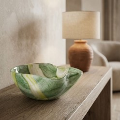 Svuotatasche Gaily Verde in Vetro Artistico | Lemoire Home