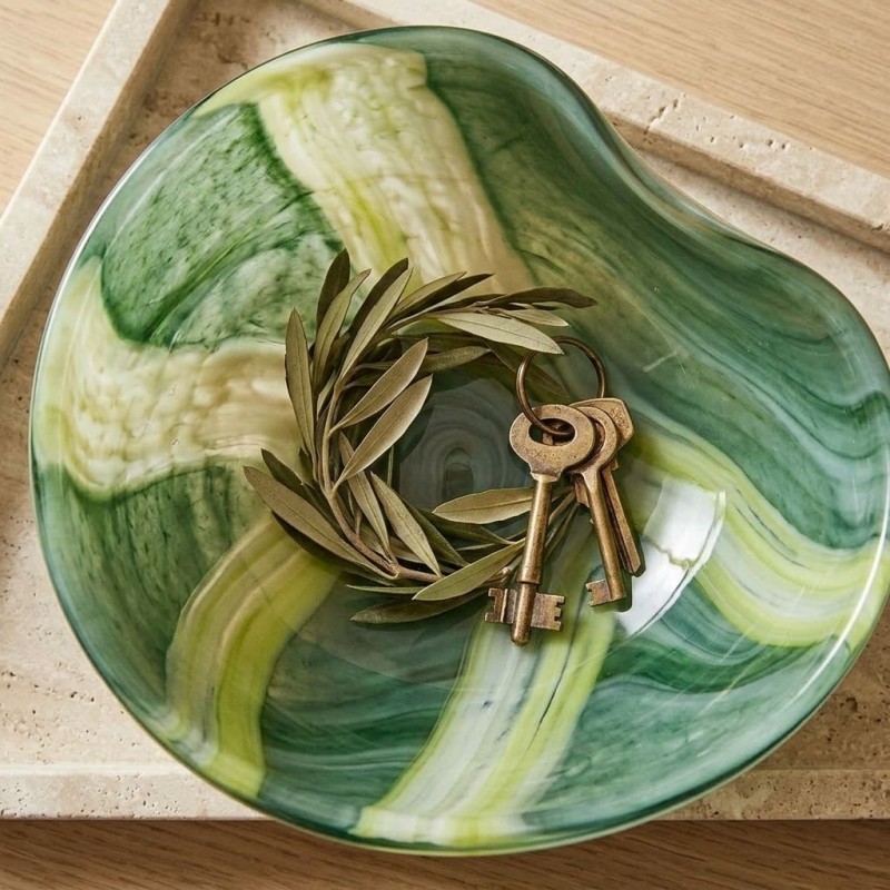 Svuotatasche Gaily Verde in Vetro Artistico | Lemoire Home Svuotatasche Gaily Verde in Vetro Artistico | Lemoire Home