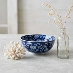 Bowl Chinoiserie in Ceramica Blu e Bianca H16 D36 | Lemoire Home